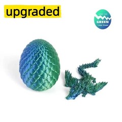 3D Printed Dragon Crystal Fully Articulated Dragon Fidget Toys Home Office Decor