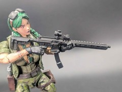 1/12 scale 3D printed MPX rifle for classified marvel legends