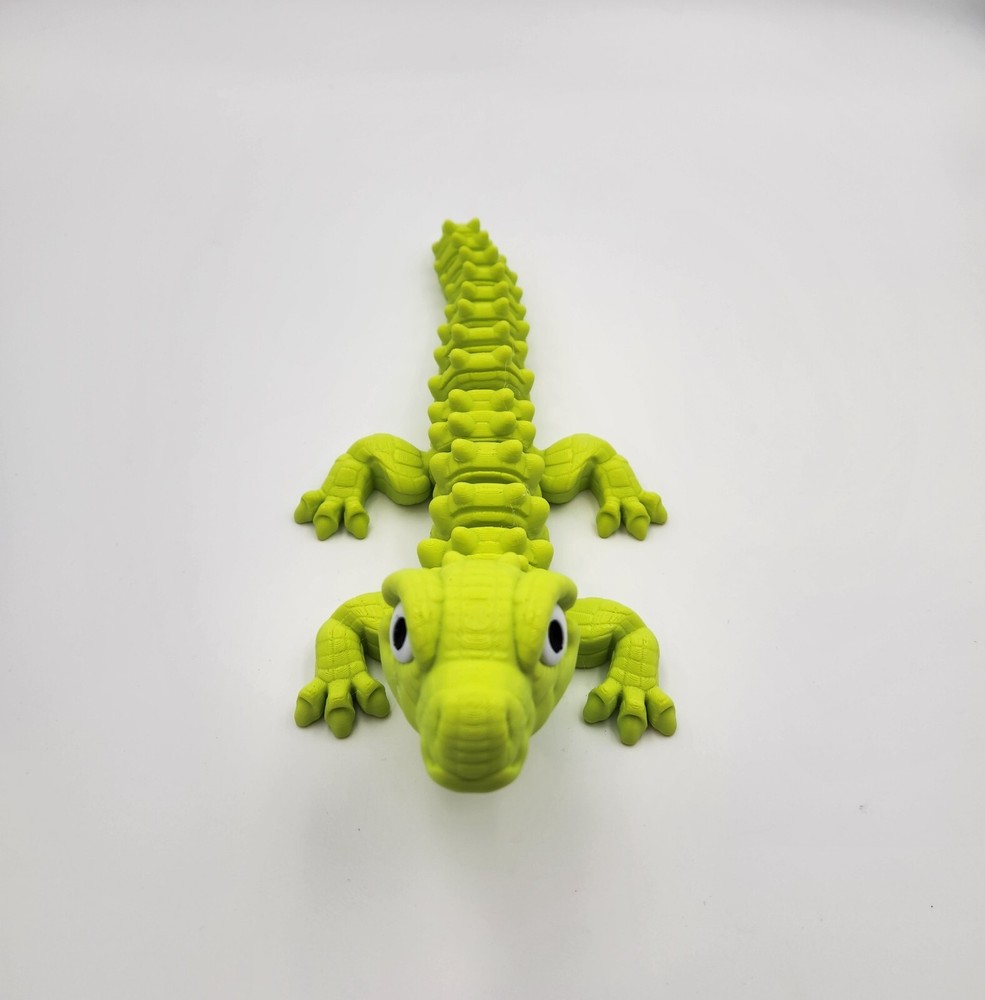 3D Printed Alligator – Articulated – Assorted Colors – Fun – Display