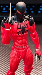 USA！ Mess Toys Symbiote Spider-Man 1/12 Action Figure Red Suit Spide Model Gifts
