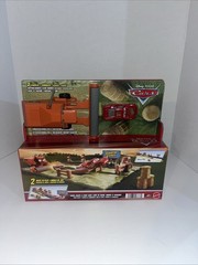 Disney Pixar Cars Frank Scape & Stunt Race 3 Vehicles Playset 2023 Brand New
