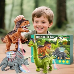 3 Pack Walking Dinosaur Toys for Kids 3-5 5-7 Years Old, Simulated Tyrannosau…