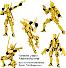 Dummy 13 Action Figure Titan 13 Robot Toy Fully Articulated Weapons Hand Set