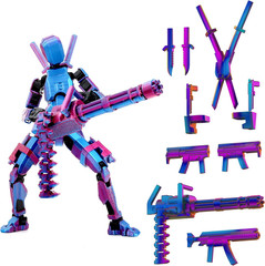 Dummy 13 Action Figure Titan 13 Robot Toy Fully Articulated Weapons Hand Set
