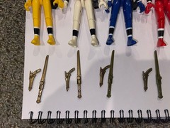 1995 Mighty Morphin Power Rangers Alien Rangers Complete Set All Weapons
