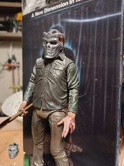 Custom NECA accessories Jason Voorhees Resin UBER mask and PRE UBER+Machete 