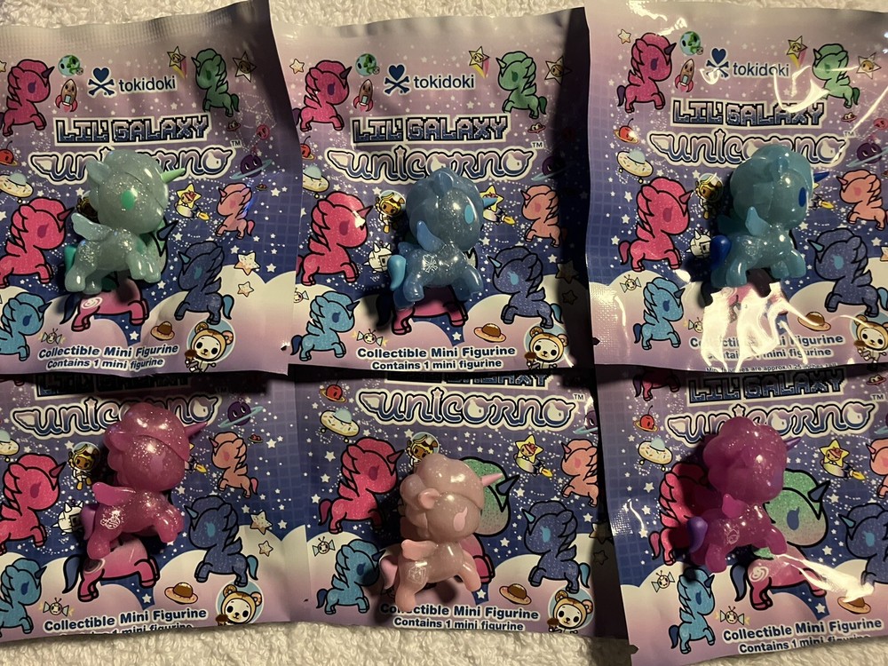 Mini Lil’ Galaxy X6 Lot Tokidoki Unicorno Donutella Adios SANDy & Diamante Stars