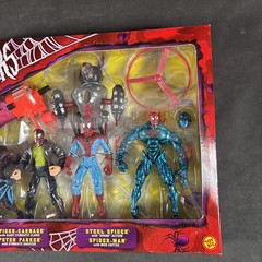 SPIDER-MAN WEB WARS 4 FIGURE BOX SET TOY BIZ CARNAGE SYMBIOTE ANIMATED MARVEL