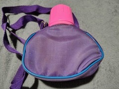 1985 MY LITTLE PONY CANTEEN ROSEDUST Adjustable Strap Purple Pink Water Bottle