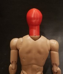 Custom 3d printed 1/6 skull head sculpt in multiple colors