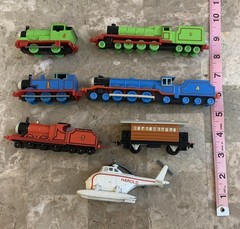 Vintage ERTL Thomas the Tank Engine Diecast Train Lot of 7 80s 90s Harold Gordon