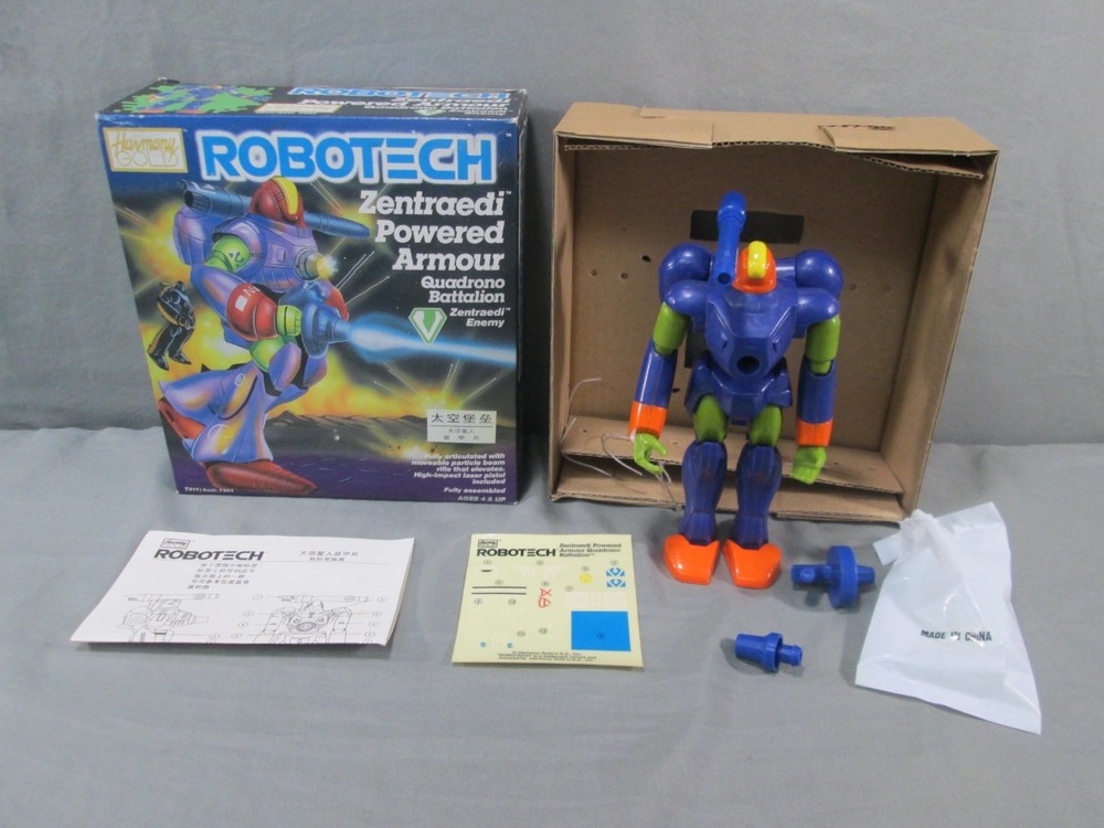 Robotech ZENTRAEDI POWERED ARMOUR Enemy Complete w/ Box Vintage Harmony Gold