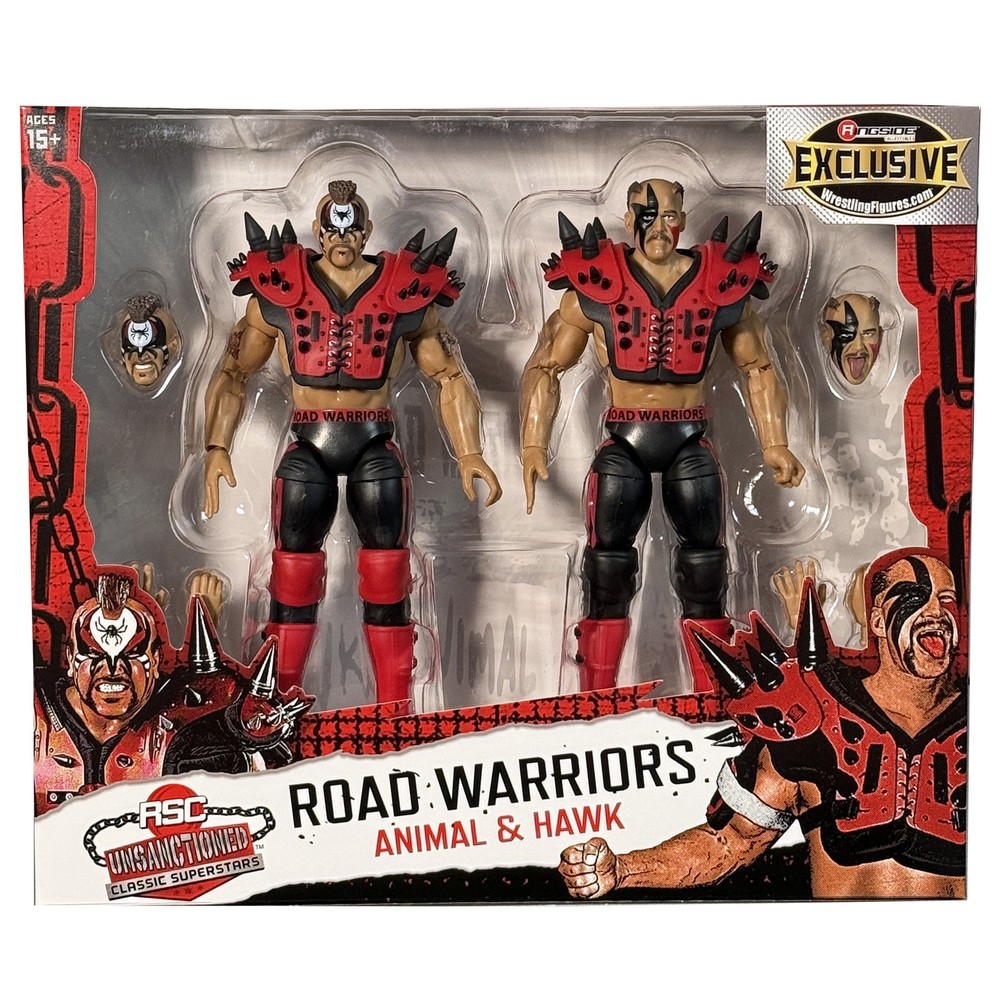 Road Warriors Red RSC Unsanctioned Classic Superstars Exclusive 2 Pack