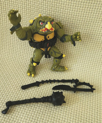 Vtg 1991 TMNT Tokka Figure 100% COMPLETE Playmates Ninja Turtles Secret of Ooze