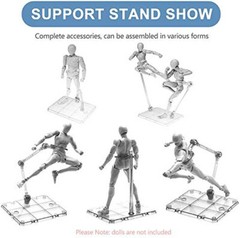36Pcs Adjustable Action Figure Display Holder Base Doll Model Stand For HG144 US