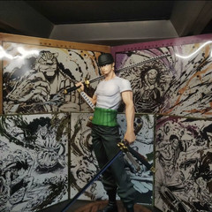 One Piece Zoro Figure – 25cm/9.84″ PVC Statue Collectible Model Toy Gift