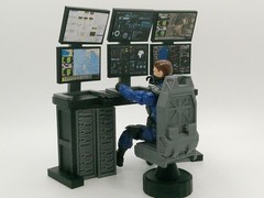 1:18 Scale Command Center Computer Diorama Set for 3.75″ JoyToy GI JOE Figures
