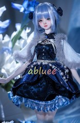 1/4 Shuga Fairy Blue Lolita Dress With Clothes Ball-jointed Doll Action Figure