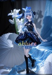 1/4 Shuga Fairy Blue Lolita Dress With Clothes Ball-jointed Doll Action Figure