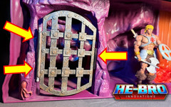 Unpainted Black Dungeon cell extension set for Classics Snake mountain