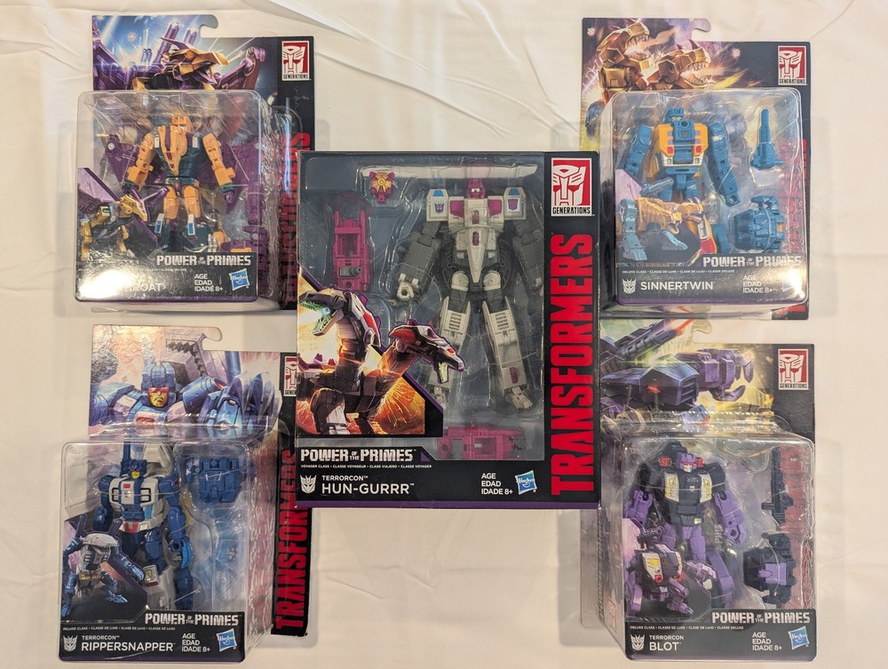 Transformers Power of the Primes Abominus Terrorcons all 5 MISB/MOSC NEW