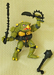 Vtg 1991 TMNT Tokka Figure 100% COMPLETE Playmates Ninja Turtles Secret of Ooze