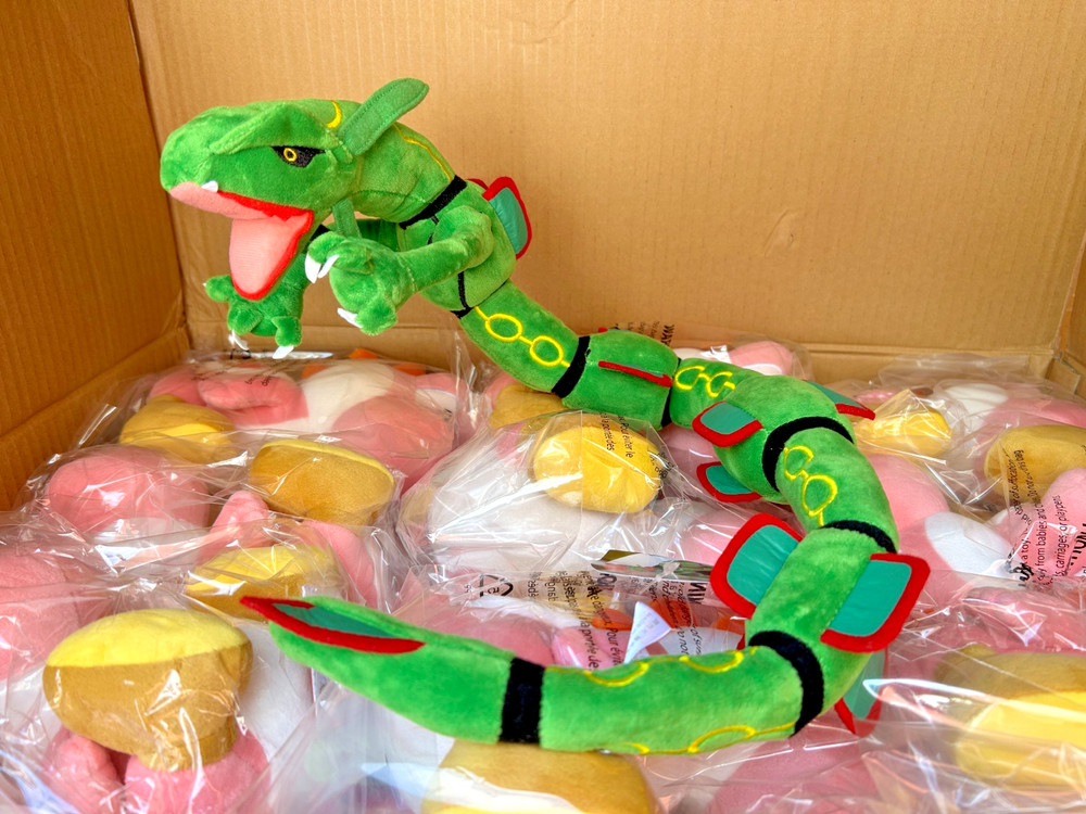 Adorable Anime Green Rayquaza Plush Stuffed Animal Plushie Doll Toy 30 inches