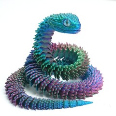 19inch 3D Printed Snake Model,Articulated Animals figure,Fidget Toys Home Decor