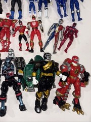 Huge Enormous Lot Bandai Power Rangers Action Figures 1990’s 2000’s Movie Loose