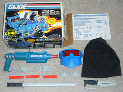 Battle Gear Play Set 1991 Snake Eyes v4 Vintage G.I. GI Joe Lot Complete in Box