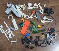 Vintage 1970’s Mego Micronauts & miscellaneous parts lot