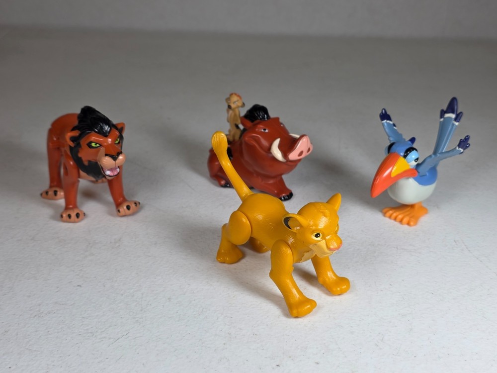 Disney Lion King UK McDonald’s Toys Lot Simba Scar Zazu Pumbaa Timon