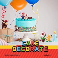 48 pcs Set Super Mario Figures Toy Action Figures Mario 2-5.5 CM Cake Topper-NEW