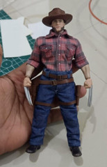 PB-WOLCOW-SET: 1/12 Cowboy outfit set for 6″ muscular body figure