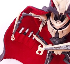 SU-C-GGR-B-V2: 1/12 Black Wired cape w/ pocket for Black Series General Grievous
