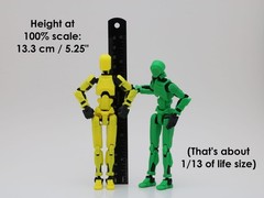 Dummy13 Titan 13 T13 Fully Assembled Action Figure | 3D Printed Articulated Toy