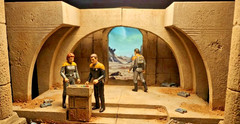 Jabba’s Palace Alcove Diorama Base 1:12 & 1:18 Scale 3D Printed Star Wars Action
