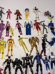 Huge Enormous Lot Bandai Power Rangers Action Figures 1990’s 2000’s Movie Loose