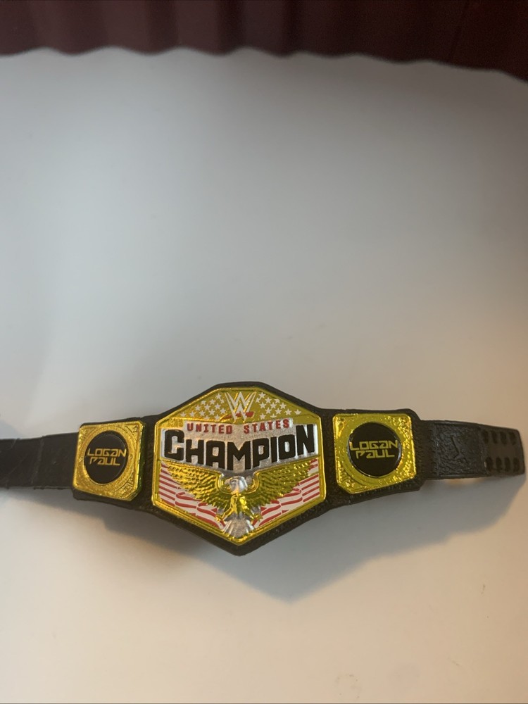 United States Championship Belt US Mattel Elite WWE Logan Paul Side Plates