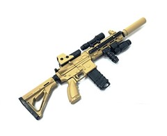 1/6 Scale Custom Desert HK416 Assault Rifle US Army Miniature Gun Action Figure