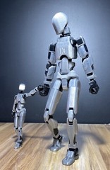 NEW Polycarbonate Clear Black Dummy 13 Posable Action Figure Articulated