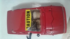 Vintage Crash Test Dummies Red and blue Car Incomplete For Parts As Is