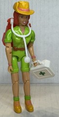 VTG 1999 Lanard WOW Action Girls Wildlife Veterinarian 4” Action Figure