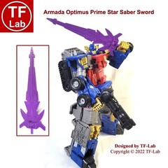Star Saber Sword Upgrade Kit for Transformers Legacy Armada Optimus Prime