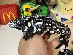 3D Printed Articulated Tegu Lizard Large Articulated Collectable Toy Gift
