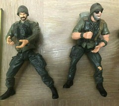 Army Military Action Figures with Accessories Toys Hobby Vintage Camo Lot of 4