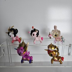 Lot Of 5 Tokidoki Unicornos Figures Thai Princess, Tiger, Cherry Blossom, Bunny