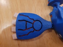 Articulated Pokémon Kyogre PLA 3D Printed Fully Colored