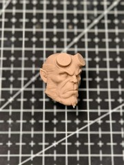 1/12 1/4 1/6 1/18 Unpainted Hellboy Comics Baron Head Carved Model Toys