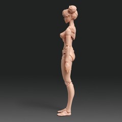 Romankey X COWL 1/12 Female Soldier Figure 6inch Pale Skin Joint Body Model Toys
